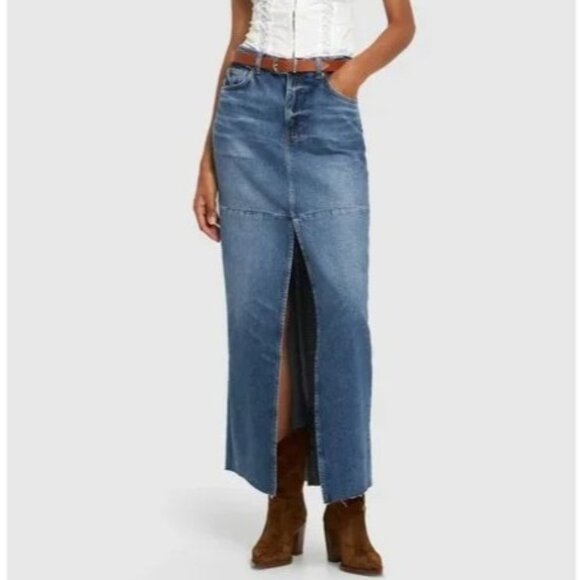 Reformation Dresses & Skirts - Reformation Jeans Tazz Maxi Denim Skirt